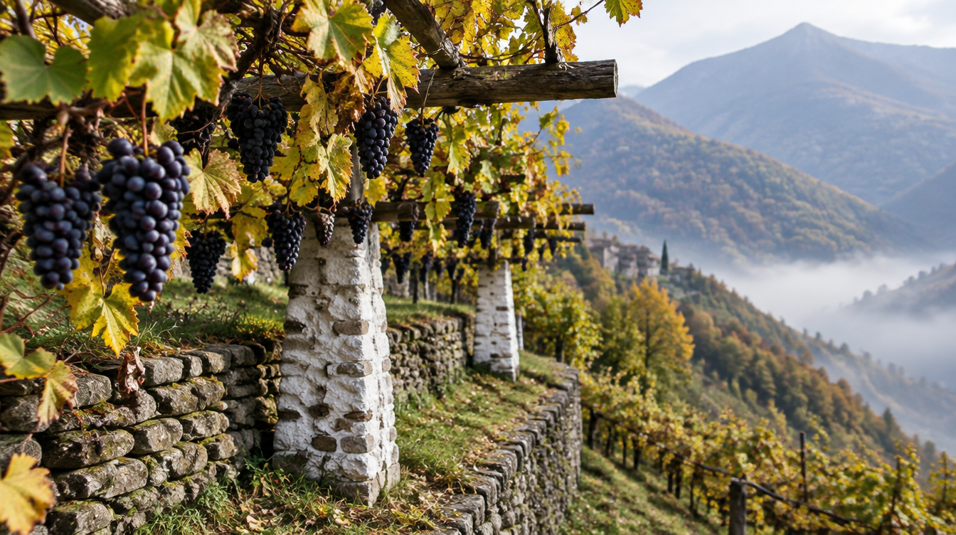 Ferrando's Carema Etichetta Nera: Mountain Nebbiolo on Stone Pillars